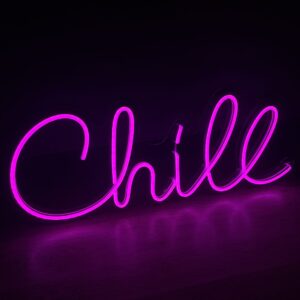 Неоновая вывеска Chill